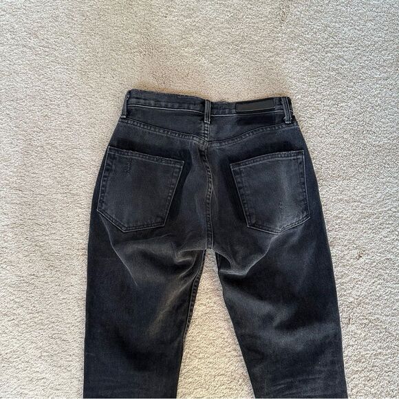 GRLFRND Karolina 100% cotton black jeans frayed hem - Picture 12 of 13